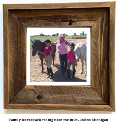 family horseback riding near me in St. Johns, Michigan